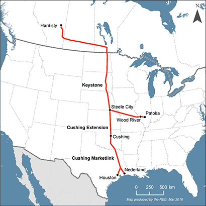 Map – Keystone Pipeline