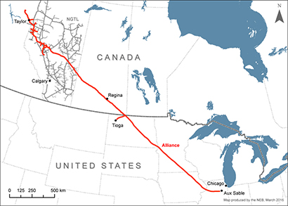 Map – Alliance Pipeline
