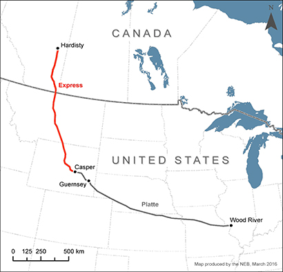 Map – Express Pipeline